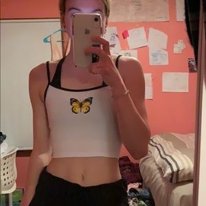 Urban Outfitters Butterfly Tank